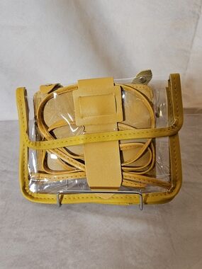 Transparent Yellow Trim Crossbody